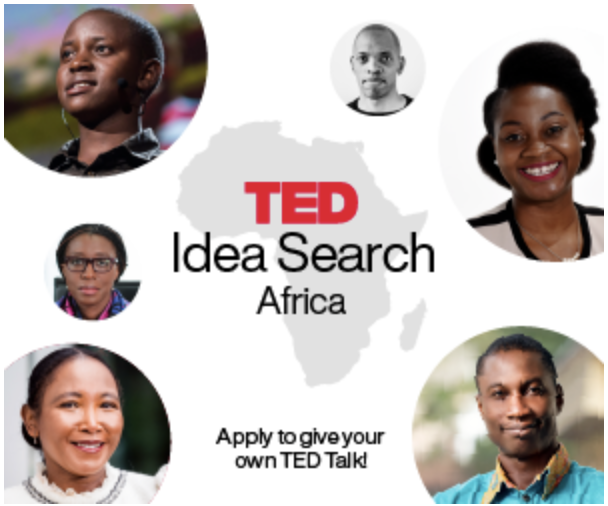 TEDchris's tweet photo. Some of the best TED Talks have emerged from our global idea searches. Africa is bursting with innovation. Come share your idea! Or encourage someone you know! https://t.co/P1rPrIr6Ps https://t.co/2Le8fyeYPj