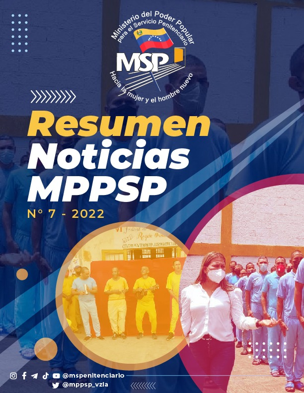 mppsp_vzla's tweet photo. #ResumenMPPSP📢|| En el MPPSP Seguimos trabajando en pro de los DDHH de la población privada de libertad.
#PuebloValienteYLeal https://t.co/tehdkKRzf8
