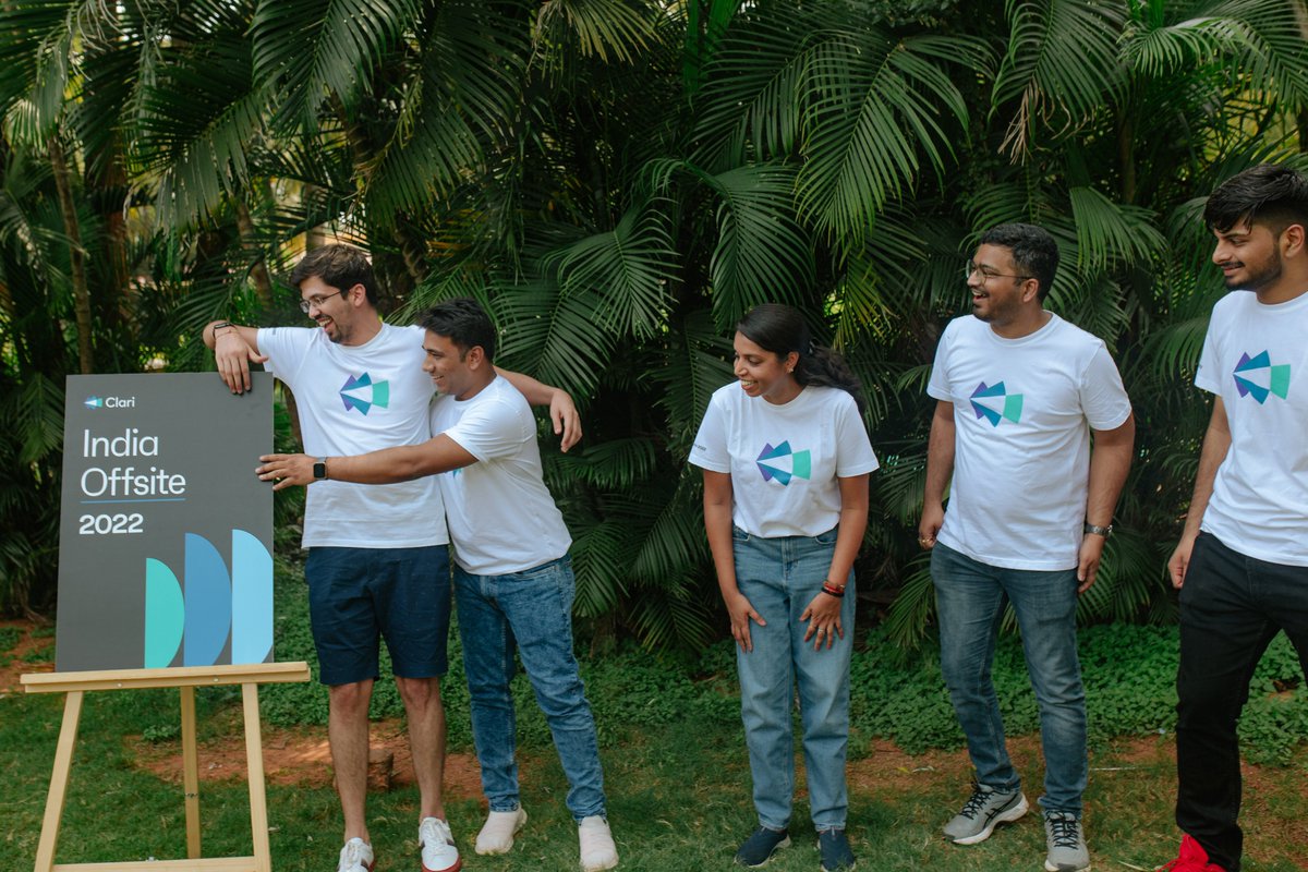 clarihq's tweet image. Our Clari India offsite was a hit! Nearly 60 Clarians came together to celebrate all we've accomplished, taking time to relax and have fun. 

We brought that fun into collaboration sessions to strategize new ways we can revolutionize #revenue.

Join us: clari.com/careers/