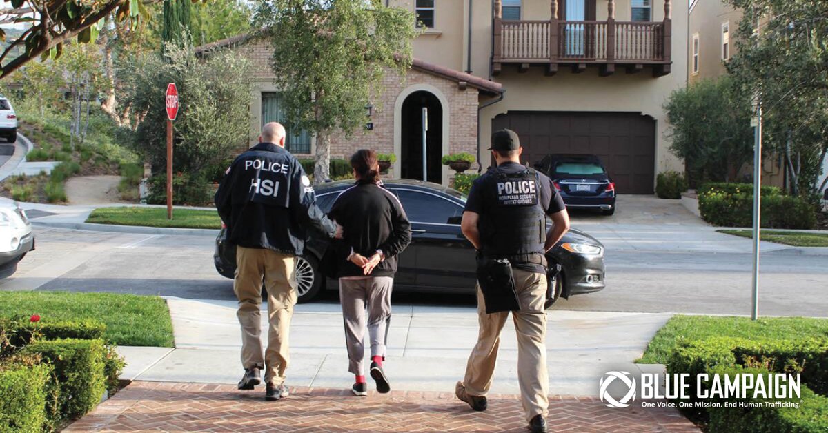 DHSBlueCampaign's tweet photo. Human trafficking is a federal crime. Do you know the consequences?