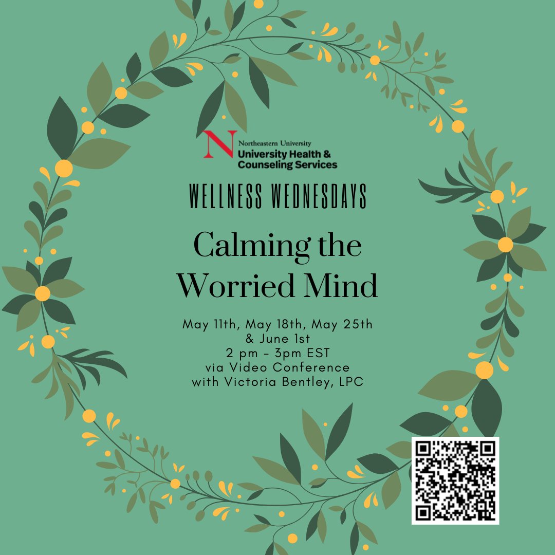 Sign up for this virtual workshop series - Wellness Wednesdays, starting next week. More information on the UHCS website or use the QR code. #UHCS