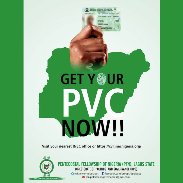 PfnLagoState's tweet photo. Get your #PVC now!
#pfnlagos #pfn #dpglagos #therighteousinauthority https://t.co/M2s6g55QT5