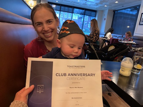WashUMedMasters's tweet photo. This Thursday is Officer Elections at 12:05PM!!!

In April we celebrated FIVE years of success as a club with a dinner at #Edera Italian Eatery! Our littlest #MedMaster Matt even joined in the fun!  @Maryland_Plaza 
https://t.co/HdLsXzMabi https://t.co/yA8yiQ7Tzh