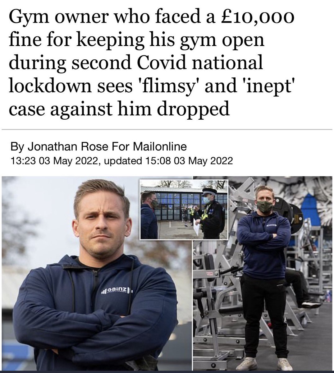 Never forget, during a ‘health’ crisis, fast food chains were allowed to stay open while gyms were forced to close.