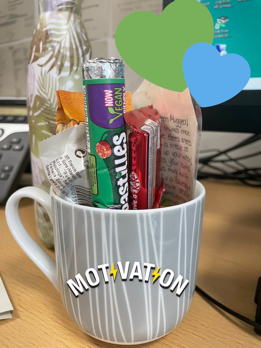 Nice start to the week as today I got #mugged for educating and supporting the team with the new computer noting program 🥰