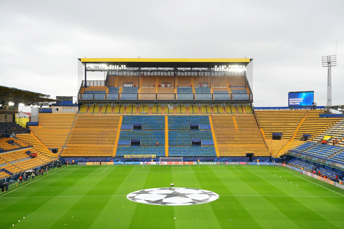 ChampionsLeague's tweet photo. Villarreal 🆚 Liverpool 🔜
👀 What will happen here?

#UCL https://t.co/tml9D1jIif