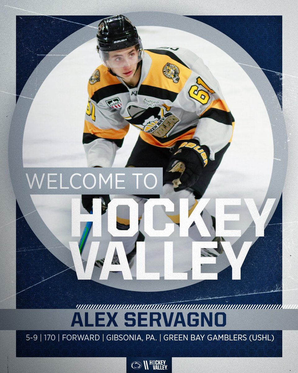 🚨 SIGNING ALERT 🚨

Welcome to #HockeyValley, <a href="/alex_servagno/">Alex Servagno</a>!!

#WeAre