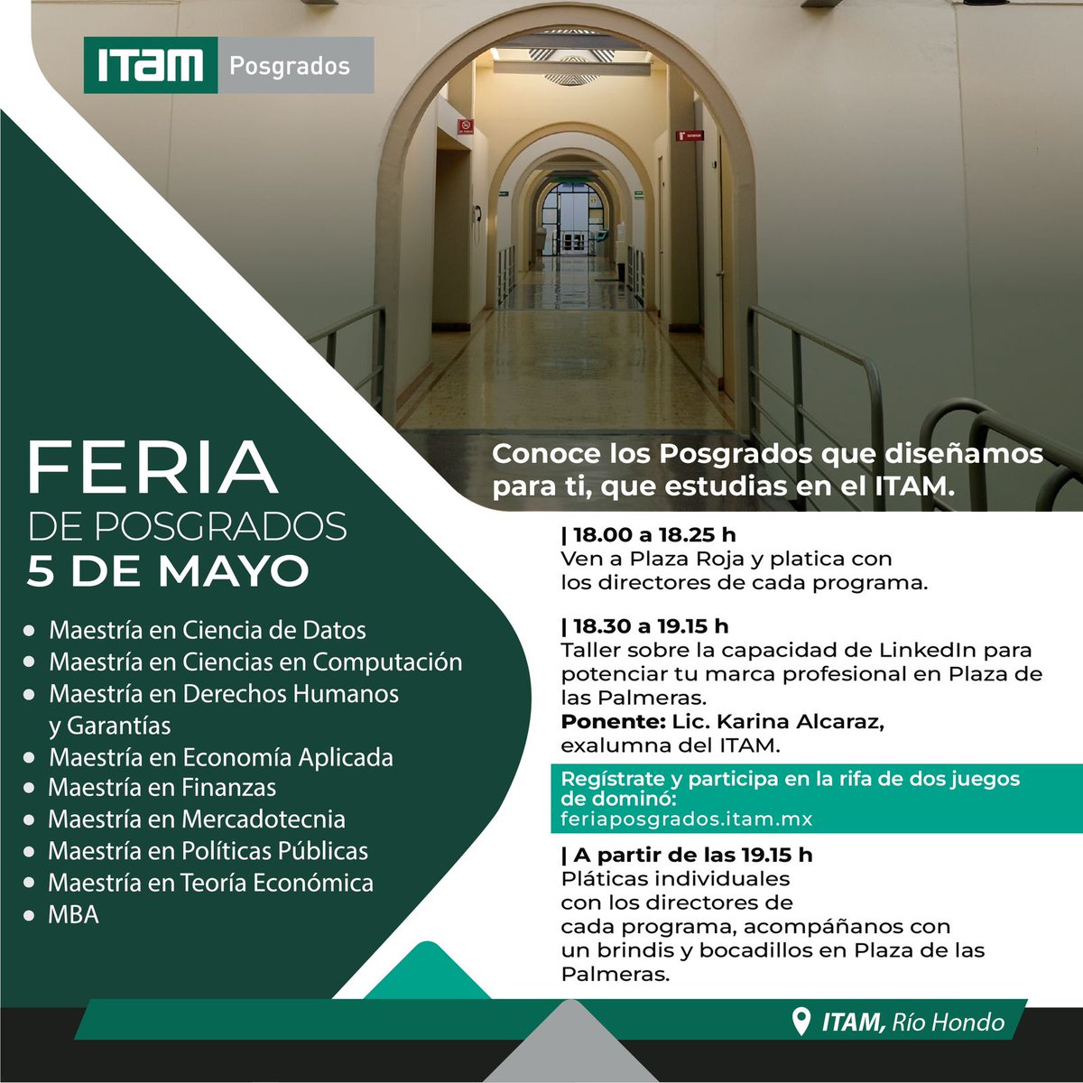 ¡Conoce los programas de posgrado que el ITAM te ofrece!

Registro: forms.office.com/Pages/Response…
