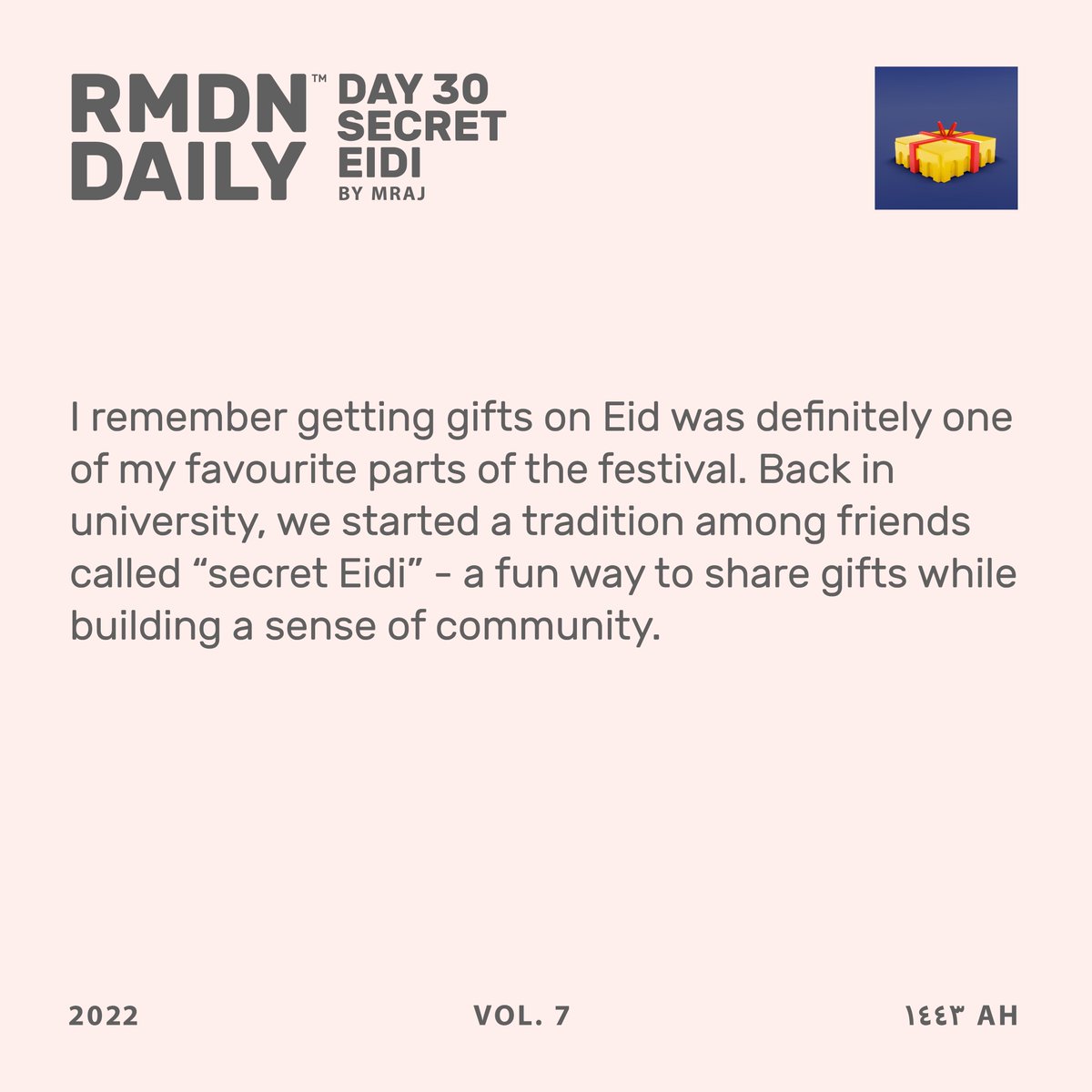 30DaysOfRMDN's tweet photo. Secret #Eidi anyone? https://t.co/zdZumIfPws