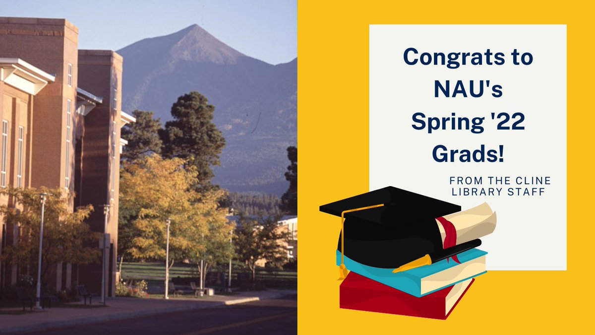 NAUClineLibrary's tweet photo. We are so proud and grateful to have been part of your journey! #nau #naugrad #youdidit #clinelibrary https://t.co/6ma7idnImm