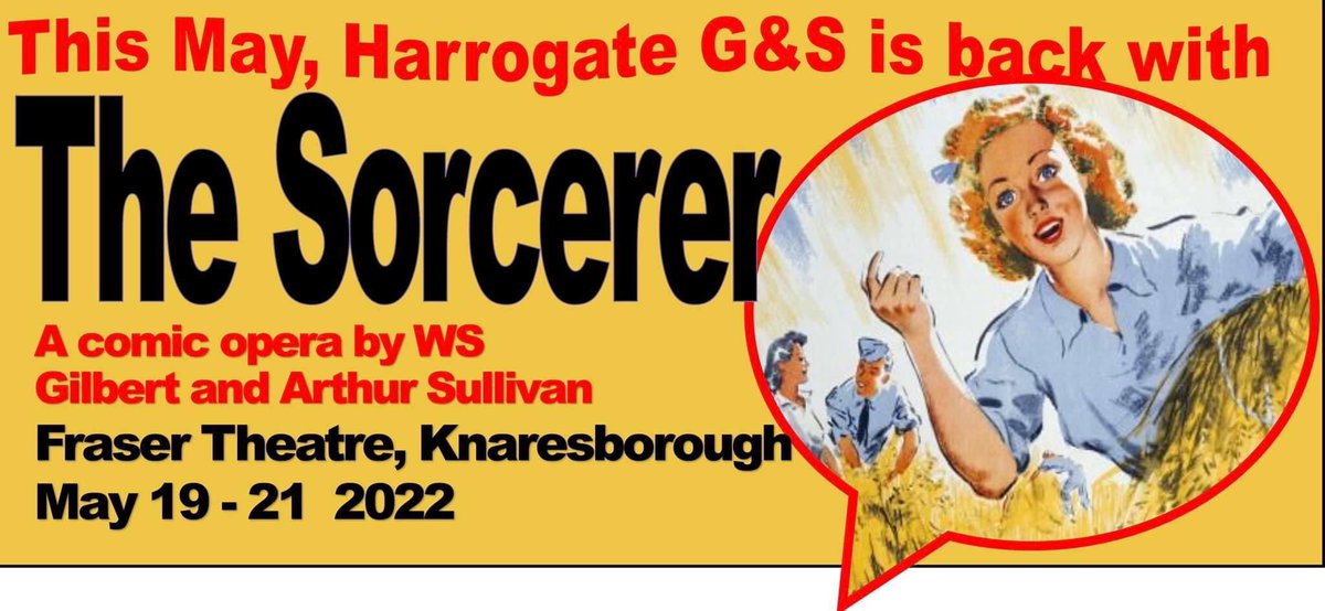 HGSS16's tweet image. Rehearsals in full swing for a 1940s version of the joyous #GandS comic opera The Sorcerer @FrazerTheatre May 19-21 @HGSS16 @VisitKnaresboro @Harrogate_News @HgateAdvertiser