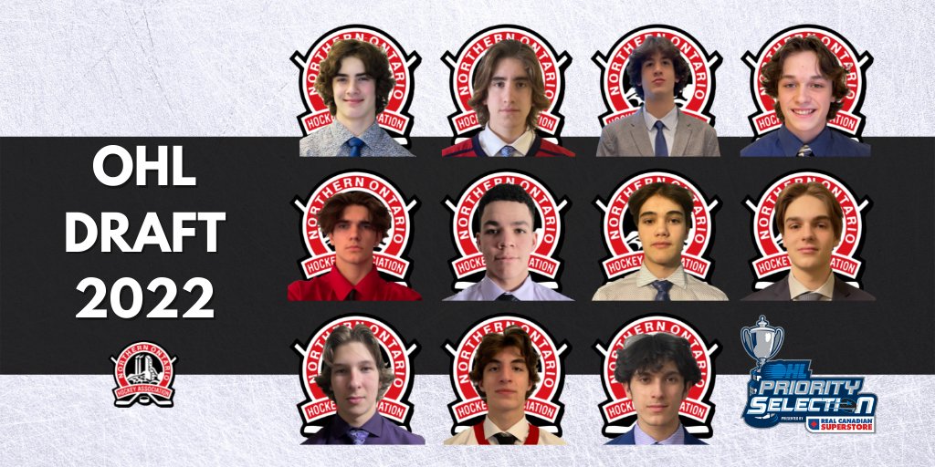 NOHAHockey's tweet photo. Congratulations to the eleven players selected in the 2022 OHL Priority Selection!

Read more:

https://t.co/h1k7O8IluC https://t.co/uehkG5LBoe