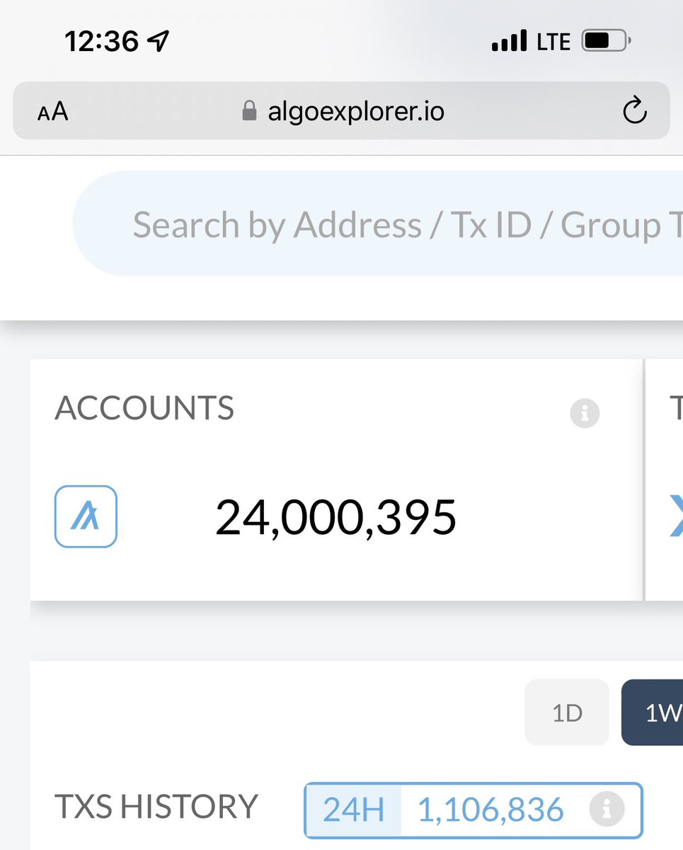AlgoFamily's tweet image. 24,000,000 accounts now on @Algorand… but we are onboarding the world! I can’t imagine how many wallets are coming. $algo #Crypto #blockchain #FIFAWorldCup #GreenCrypto #Consensus2022