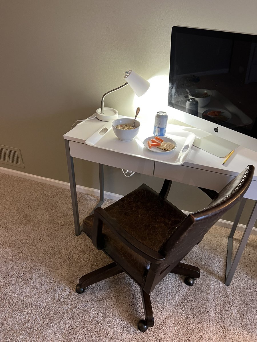 Lunch is served - Covid style. Blah.