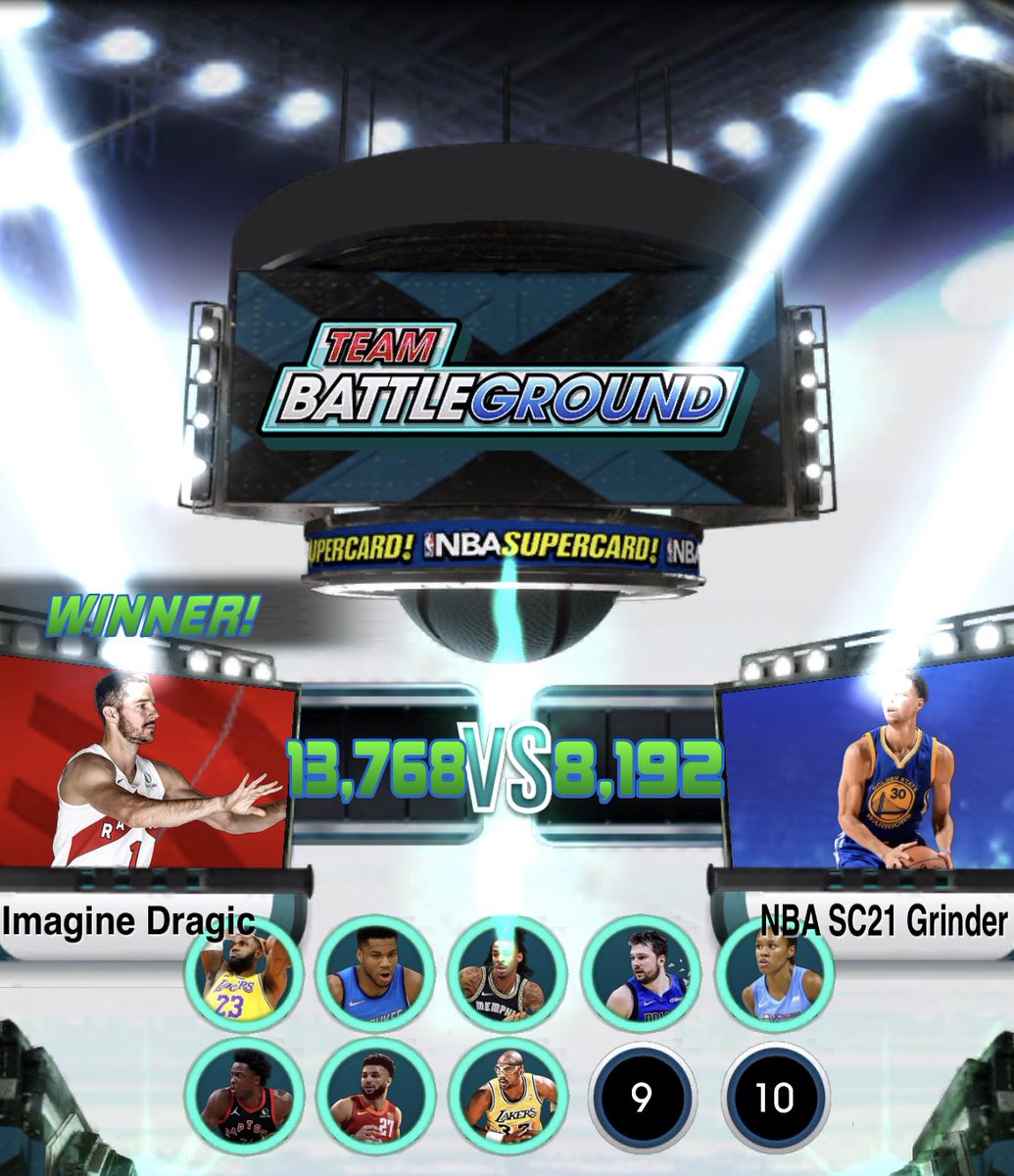 ImagineDragic's tweet photo. You grind hard. We grind harder. 

🥇🏆🏀💪

Want to win with us?  DM us or request to join in the game!

#nbasupercard #NBA #supercard #nba2k #2k #basketball #CatDaddyGames #2ksports https://t.co/BZ92AutJzt