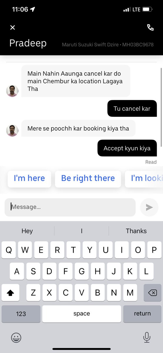 bessiegomes's tweet photo. What is with the rude behaviour from your drivers? @UberIndia

  #uberdriver https://t.co/IhHpjUaMBA