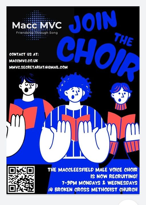 MacclesfieldM16's tweet photo. Come and join us, you know you want to!
#concerts #Macclesfield #lovemacclesfield #Wellbeing #Wilmslow #Poynton #Knutsford #Cheshire #KeepitMacc #malevoicechoir #NubIt #singing #Barnabyfestival #choir https://t.co/NV0KuUf70i