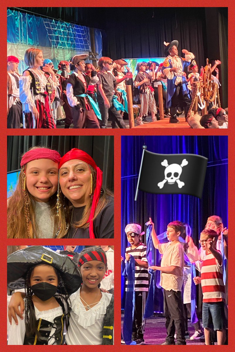 HumbleISD_ESE's tweet photo. Scenes from 4th Grade’s PIRATES 🏴‍☠️ musical! 🎼🗡 #eseSOAR @erikamitcham @ClausellBriana @kariavaughn @MsRea_ESE @ESEMusicDept https://t.co/irbXjDCcTI