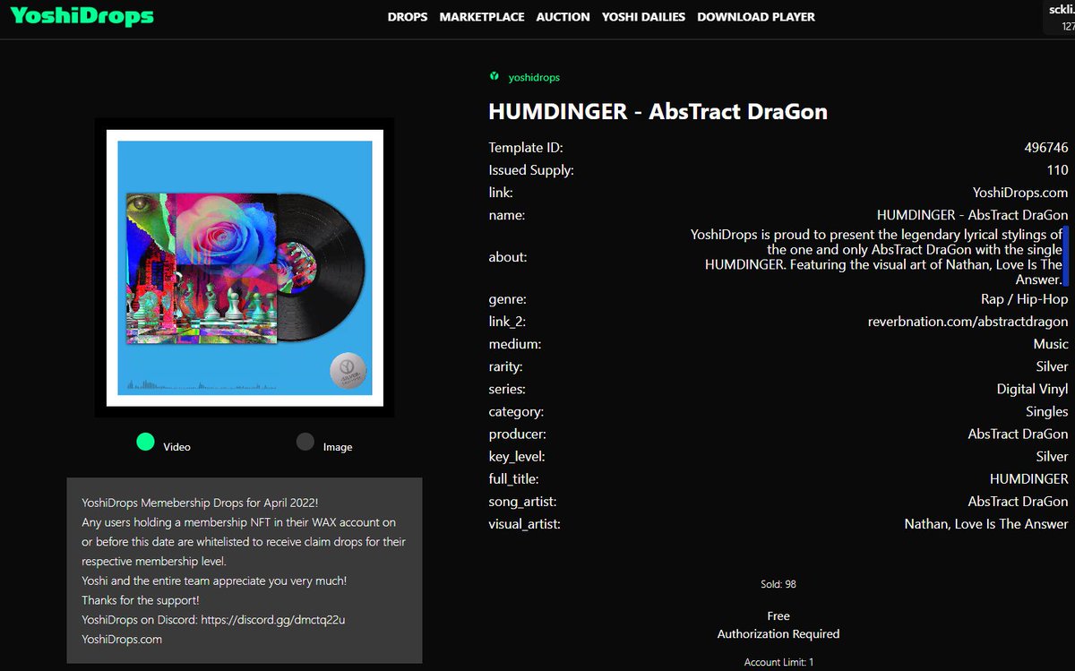 AbstractDragonJ's tweet photo. OMG!  Whoa!
https://t.co/0Cz4Fo4s7o
This is unreal and the artwork is so Sick!
Thank you @yksanjo @YoshiDrops @loveisnathan!  This is Epic beyond belief for us! 
@WAX_io @neftyblocks @AtomicHub #NFTCommunity #NFTs #nftart #NFTartist #NFTdrop #NFTProject #nftcollector #waxfam #WAX https://t.co/rvr8uiKcyy