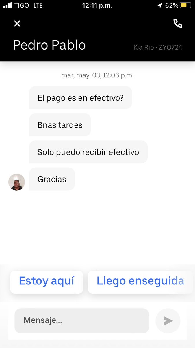 EdissonSoler's tweet photo. @Uber_Col estos conductores me hicieron perder una cita médica. Se negaron a recogerme xq elpago era contarjeta. El servicio secobró de mi cuentade ahorros yno me llevaron. El conductordel carro ZYO724 fue grosero y violentoal reclamarle que nos llevara .Xq tienen personas así ? https://t.co/nBQUyHqQN9