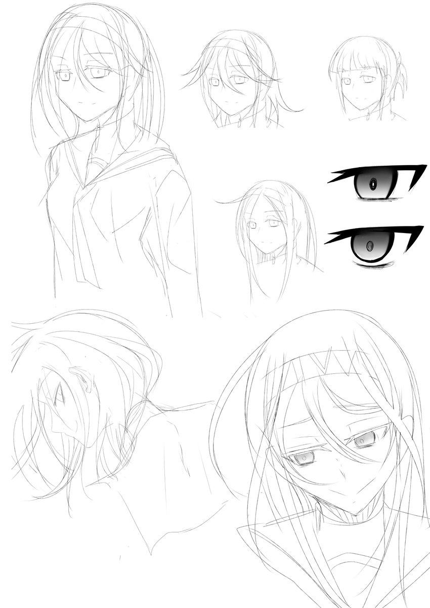 オリキャラの練習です。名前はユウグレちゃんです。
これからちょくちょく描いていくことになります。 