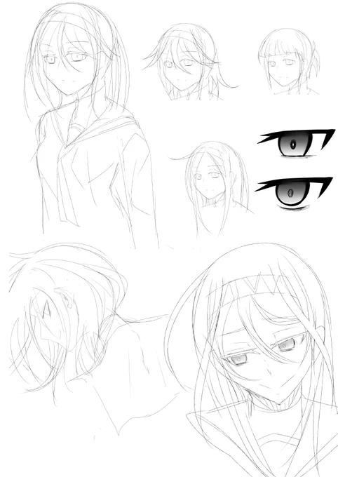 オリキャラの練習です。名前はユウグレちゃんです。
これからちょくちょく描いていくことになります。 