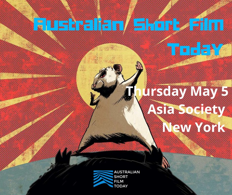 #NYC! 📣 Book your tickets for another powerhouse program from <a href="/OzShortFilm2day/">Australian Short Film Today</a> with their 2021 Short Film Screening, followed by a Q&amp;A and reception. 🎬✨

📅 THURS MAY 5
🕡 6.30 - 10pm
📍 <a href="/AsiaSociety/">Asia Society</a>: 725 Park Avenue

Book tickets for this FREE event: asiasociety.org/new-york/event…
