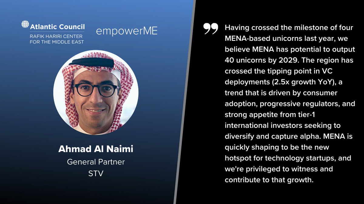 ACMideast's tweet photo. #ACempowerME asked about the evolution of the MENA region’s start up ecosystem over the last few years. @STVcapital Partner @anaimi weighs in…

Subscribe to empowerME for more!
https://t.co/Vus2NaRzqY https://t.co/mLDyhImBIM