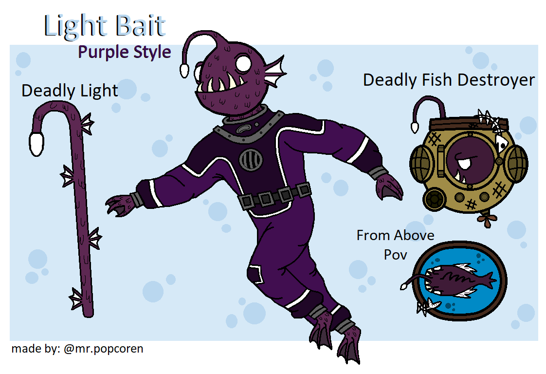 "From The Dark Deep He Comes To Light Up The Night Sea"

Light Bait Comes With The Deadly Light Pickaxe, The Deadly Fish Destroyer Back Bling And A Purple Style!

#Fortnite #FortniteArt #FortniteConcept 
<a href="/FortniteGame/">FortniteGame</a> <a href="/DonaldMustard/">Donald Mustard</a> @PeteEllisEPIC