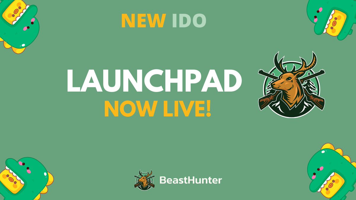 🚀 Launchpad for $HUNTER is now LIVE!

🔥Subscription will be open for 32 hours 

🎊Commit $USDC now and get $HUNTER

🌊 Subscription Method: Overflow

➡️ Participate with your $USDC here: 
funbeast.xyz/ido