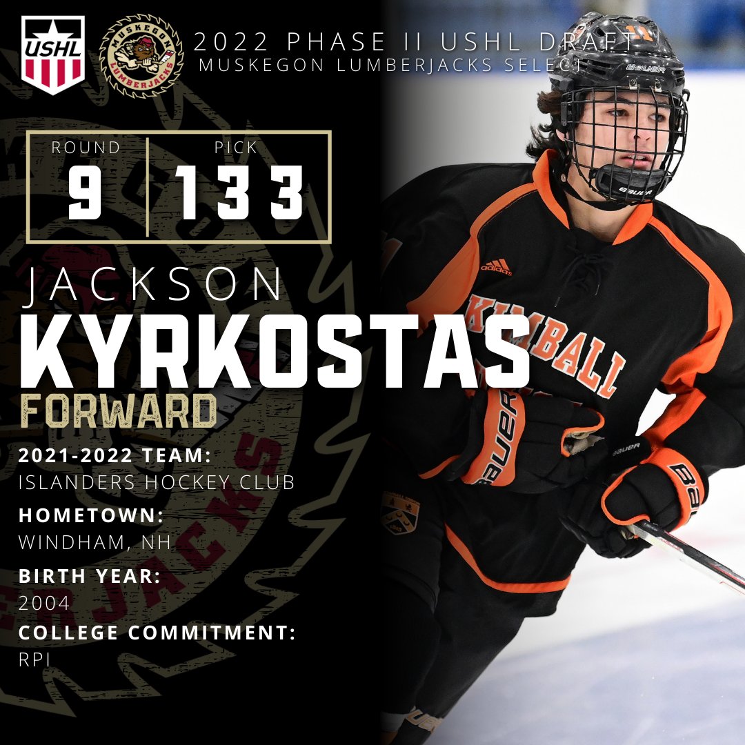 Lumberjacks select <a href="/JacksonKyrkost2/">Jackson Kyrkostas</a> with the 133rd overall pick #WhosNext