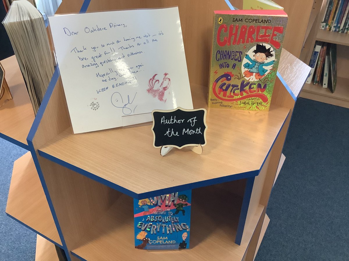What a wonderful visit we had from Sam Copeland <a href="/stubbleagent/">Sam Copeland</a> today. He was really entertaining and we now have lots of very happy children with brand new and signed books courtesy of @CurlyBookseller <a href="/waterstoneswire/">Waterstones Warrington</a>. They couldn’t wait to start reading! 💕📖