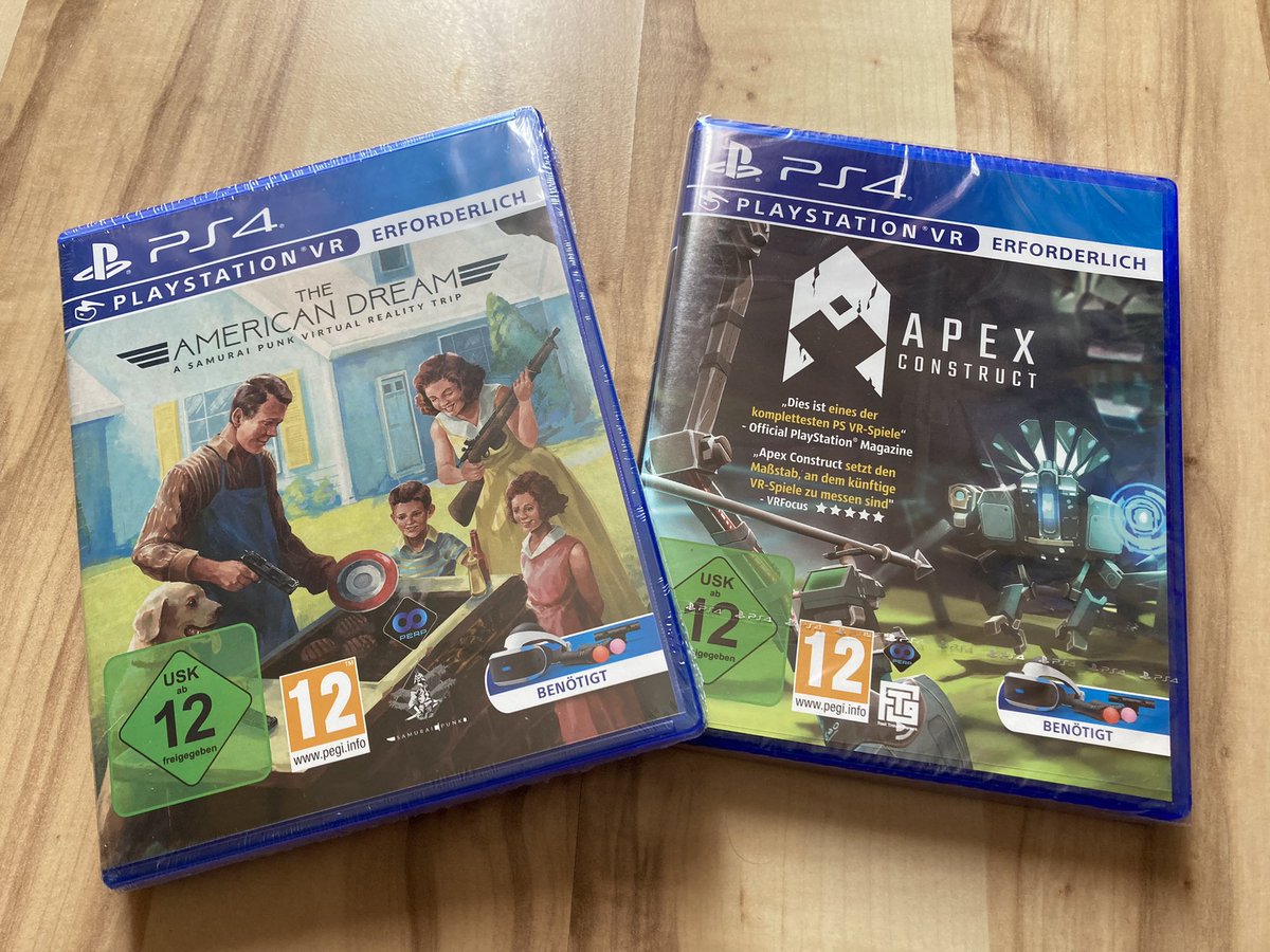 PerpGames's tweet photo. Have you ever played these previous games of ours? They're fantastic fun! 😍🎮 What do you like most about #TheAmericanDream and #ApexConstruct for #PSVR? #PS4 

Source: #InamoDragon

Read More:
https://t.co/oh7Z52VrBI

https://t.co/CgKl9l3NIR https://t.co/1n6xDh4yKL