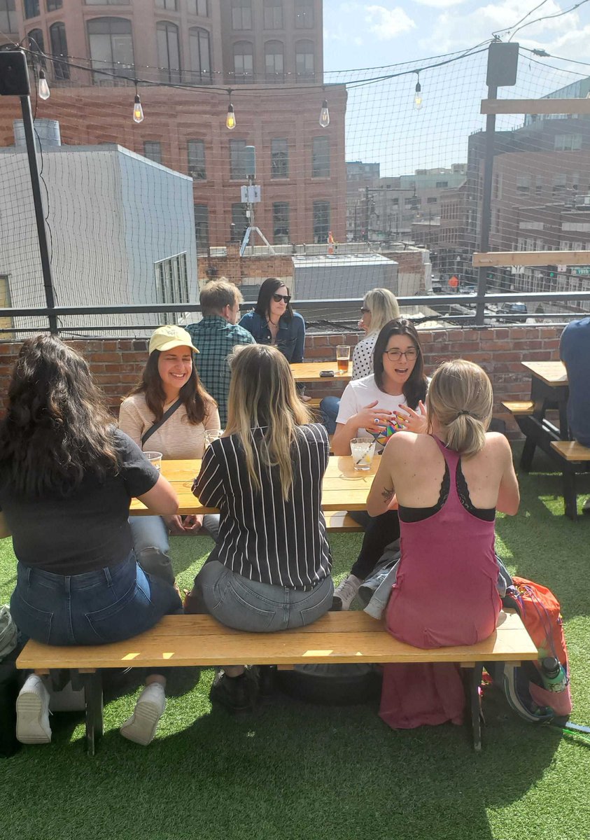 envoy's tweet photo. A sunny Denver day + the exec team in town = the perfect excuse for a rooftop team happy hour 😎☀️ https://t.co/9BEfniPMBd