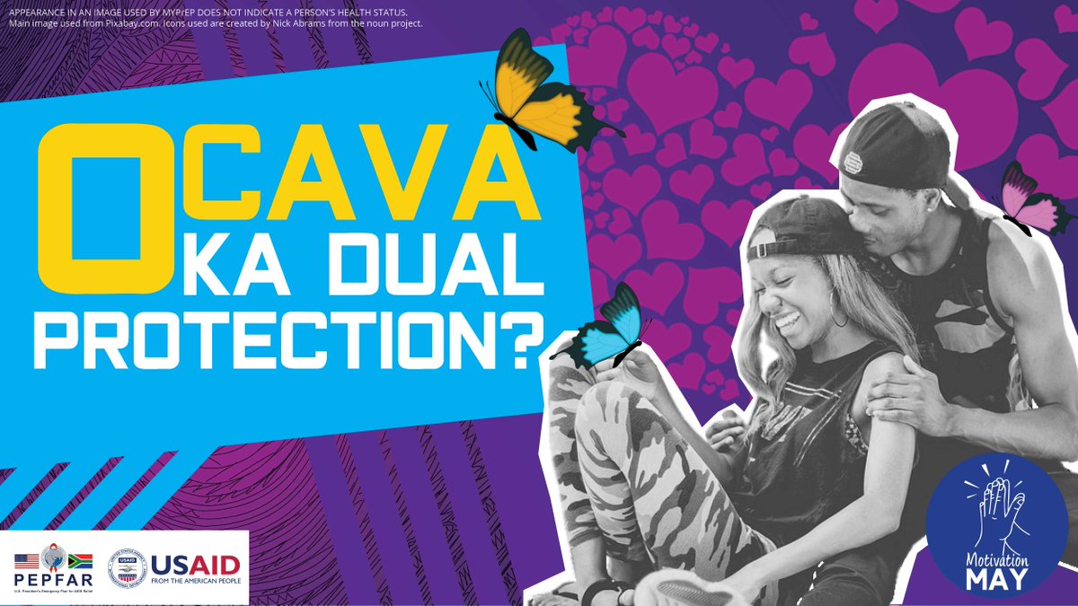 IChooseMe_SA's tweet photo. Dual protection is when you protect yourself from both HIV and other STIs and unplanned pregnancy. You can do this by using PrEP, condoms, and birth control!
Stay motivated by taking care of your health.
#MotivationMay https://t.co/Xv8m75dtUa