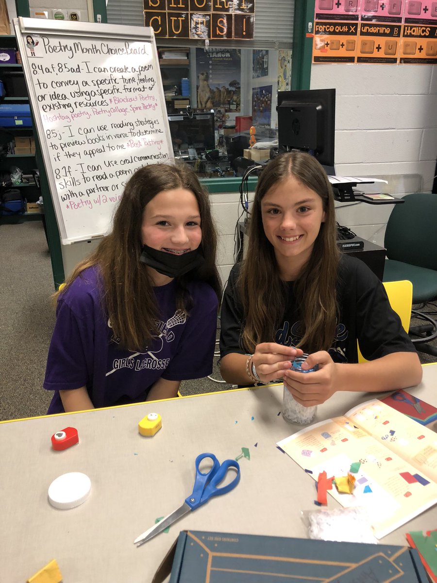 BRMSreads's tweet photo. Students explored paper making during today’s Tinker Tuesday! Tomorrow, they will return to sew their book bindings and complete their mini journals. 
 @kiwico_inc @BullRunMS 
#TinkerTuesday #PWCSlibraries https://t.co/iJOAowShkF
