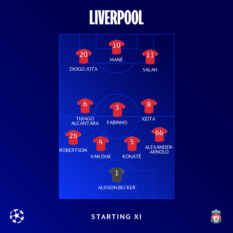ChampionsLeague's tweet photo. 🗒️ TEAM NEWS: Alexander-Arnold, Konaté, Fabinho, Thiago Alcántara and Salah all return for the visitors...

🔴 Key player for Liverpool❓

@LFC | #UCL