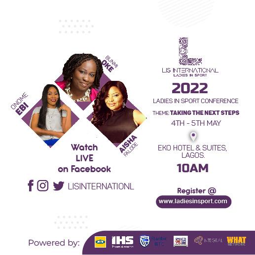 LISinternationl's tweet photo. 2022 Ladies In Sports Conference promise to be lit 🔆 with more speakers on board to discuss #TakingTheNextSteps for women's sports development.
You don't want to miss this!! 💃💃
#LIS2022 #TakingNextSteps https://t.co/vqu7tfbbCX
