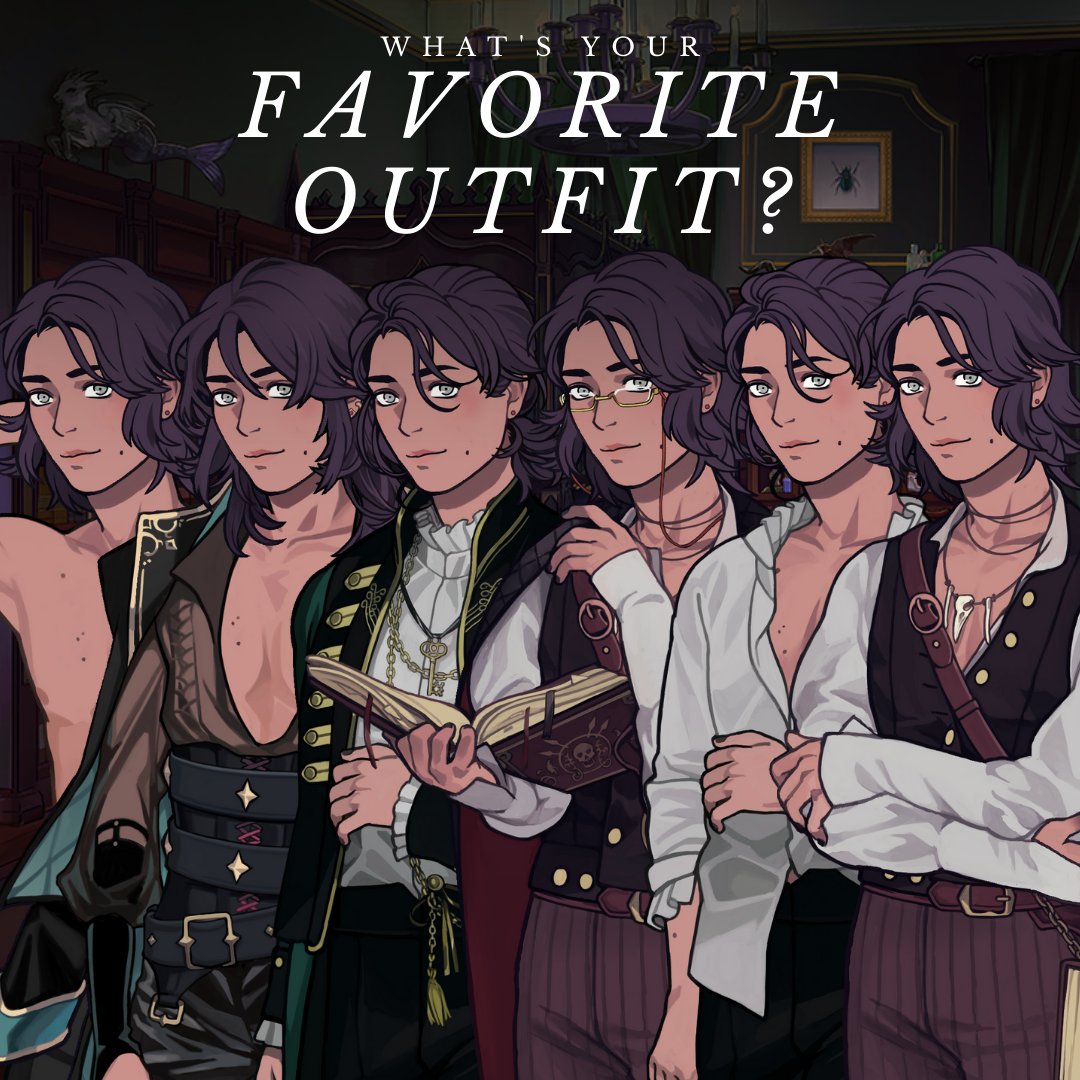 LastLegacyVN's tweet photo. What's your favorite outfit - or lack thereof?
#LastLegacy https://t.co/pAeQvHPYhH