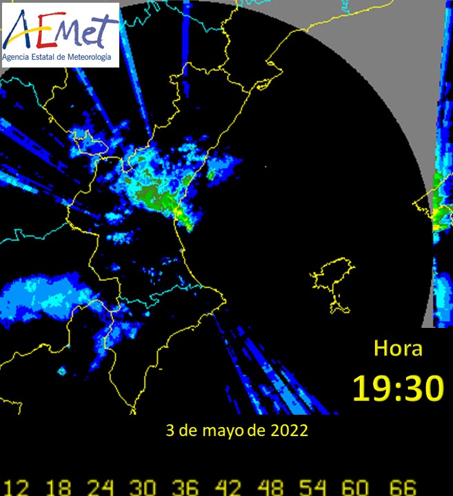 AEMET_C. Valenciana on Twitter "Secuencia de imágenes radar