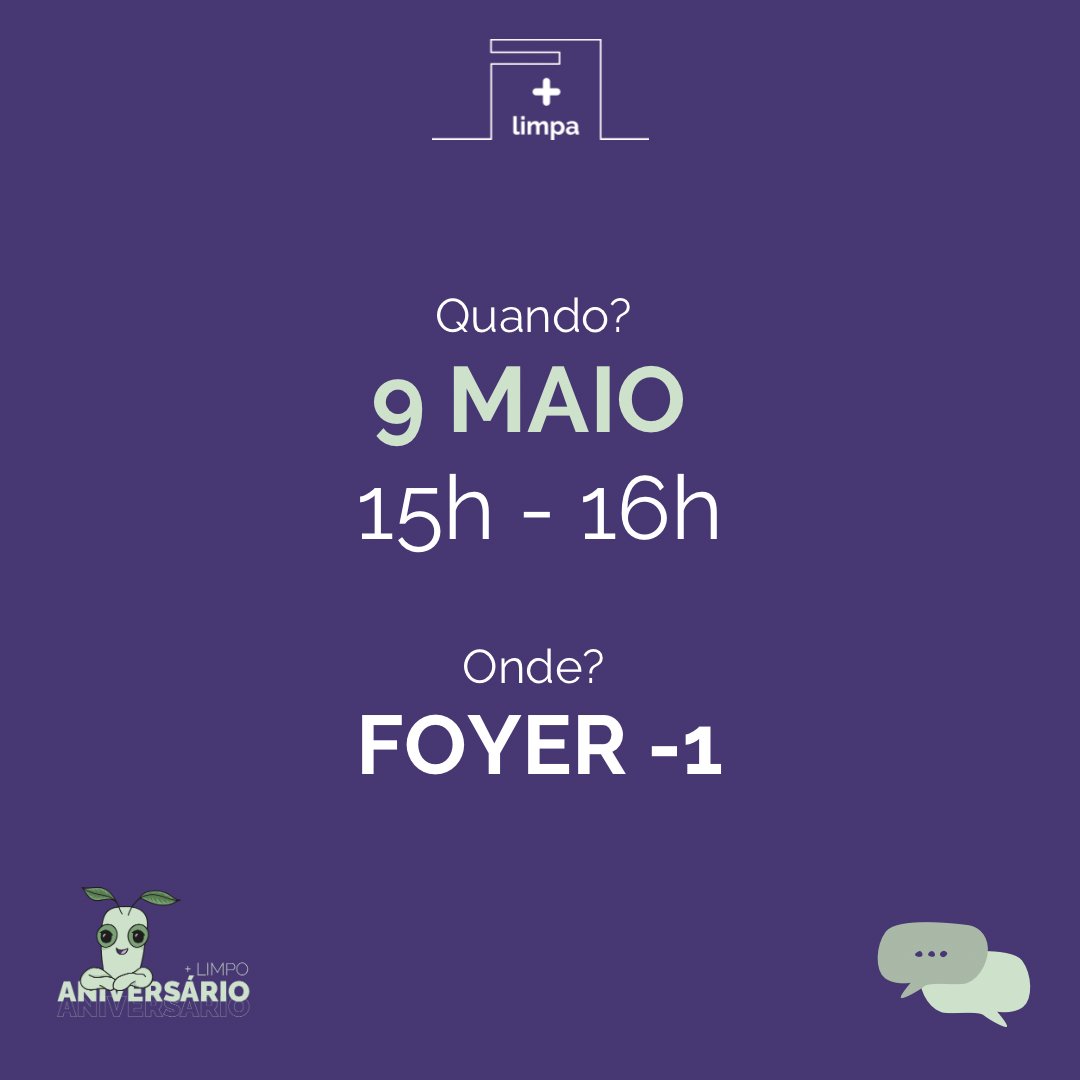Para um evento tão especial não podia faltar convidadas tão especais. 🥳

Vem celebrar a primeira primavera + Limpa com a Magda Cruz e a Marta Rodriguez, as fundadoras deste núcleo tão importante para a comunidade escsiana 🌱💚

#SerMudança
