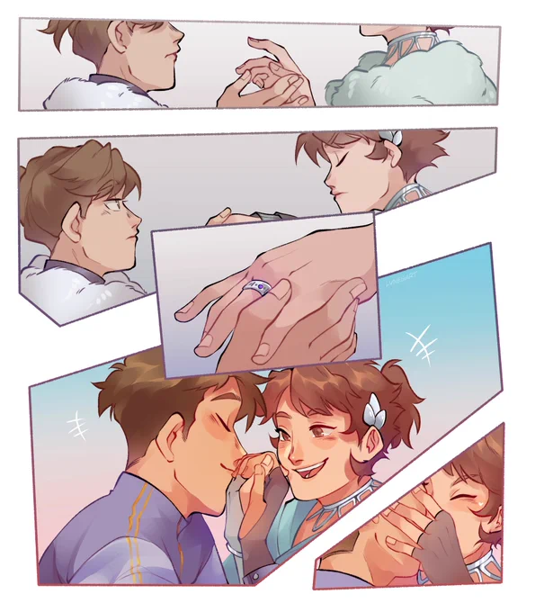 My piece for @CallingManyWIPs for the @UshiOiExchange !! 

I saw the royalty au, enemies to lovers prompt and just Knew my time had come sdsfjs (tho I did soften it for the purpose of making this cute lol)

#ushioi #haikyuu 