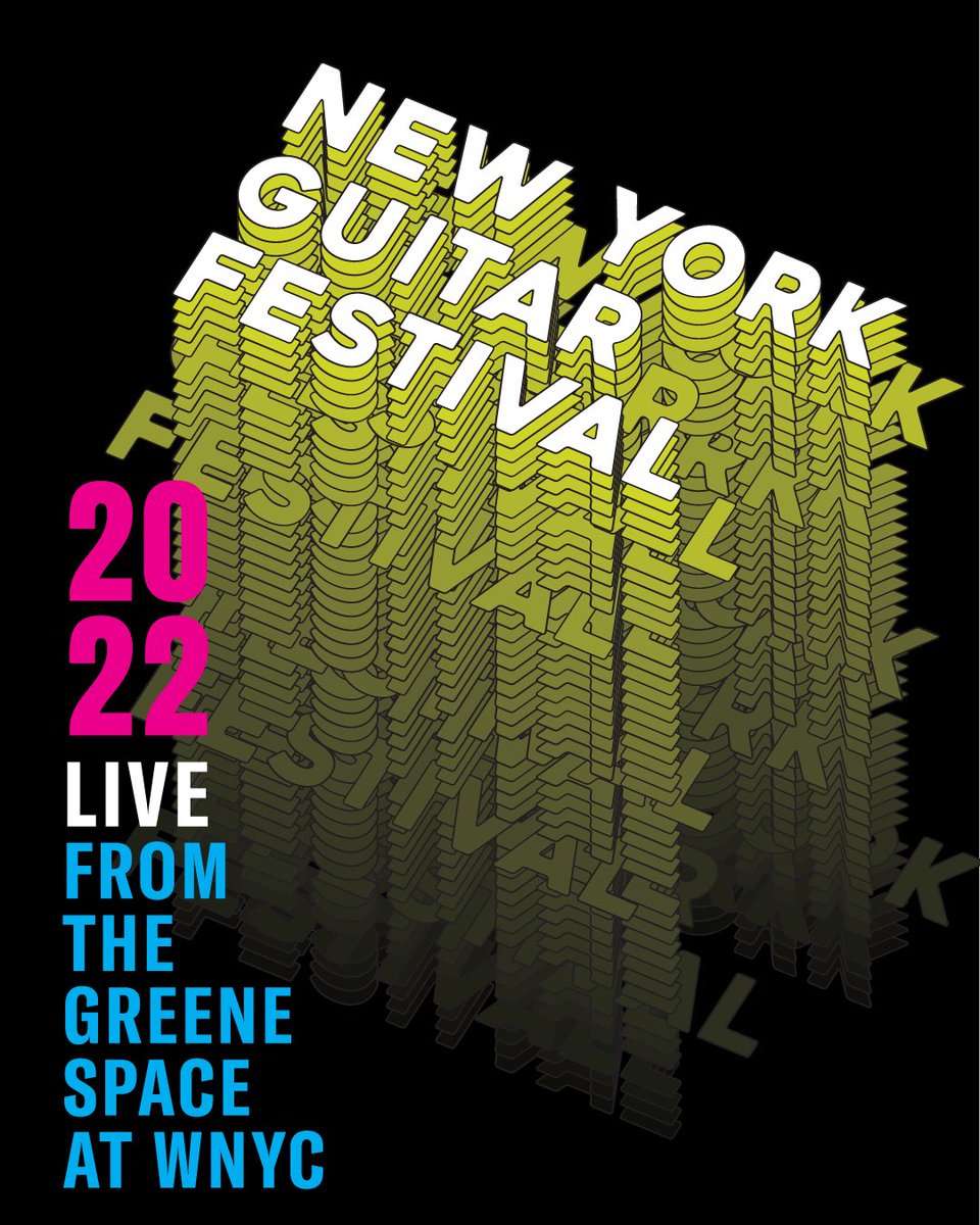 The New York Guitar Festival returns to live, in-person performances! Four nights, June 14 to 17. A genre-spanning, globetrotting series of shows in The Greene Space, WNYC’s multimedia performance venue in Soho. Full details coming soon. #NYGF2022