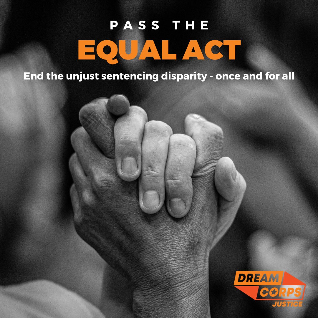 In America, one form of cocaine can land you behind bars for years, while the other form could get you a slap on the wrist. Sentencing equality is just a phone call away, and we need your help. Follow the link to help us pass the EQUAL Act/act today: bit.ly/3vuu1Ot