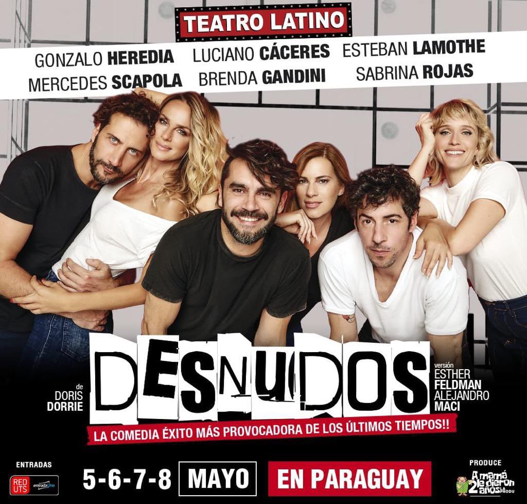 MezaKatia's tweet photo. Alguien que quiera ir el jueves 05/05 al @Teatrolatinopy a ver la súper obra argentina Desnudos con @gonzaloherediao @meyscapola @estebanlamothe yo quiero ir el viernes y los @RedUTS_Py no me pueden cambiar https://t.co/wW9zgD6AwW