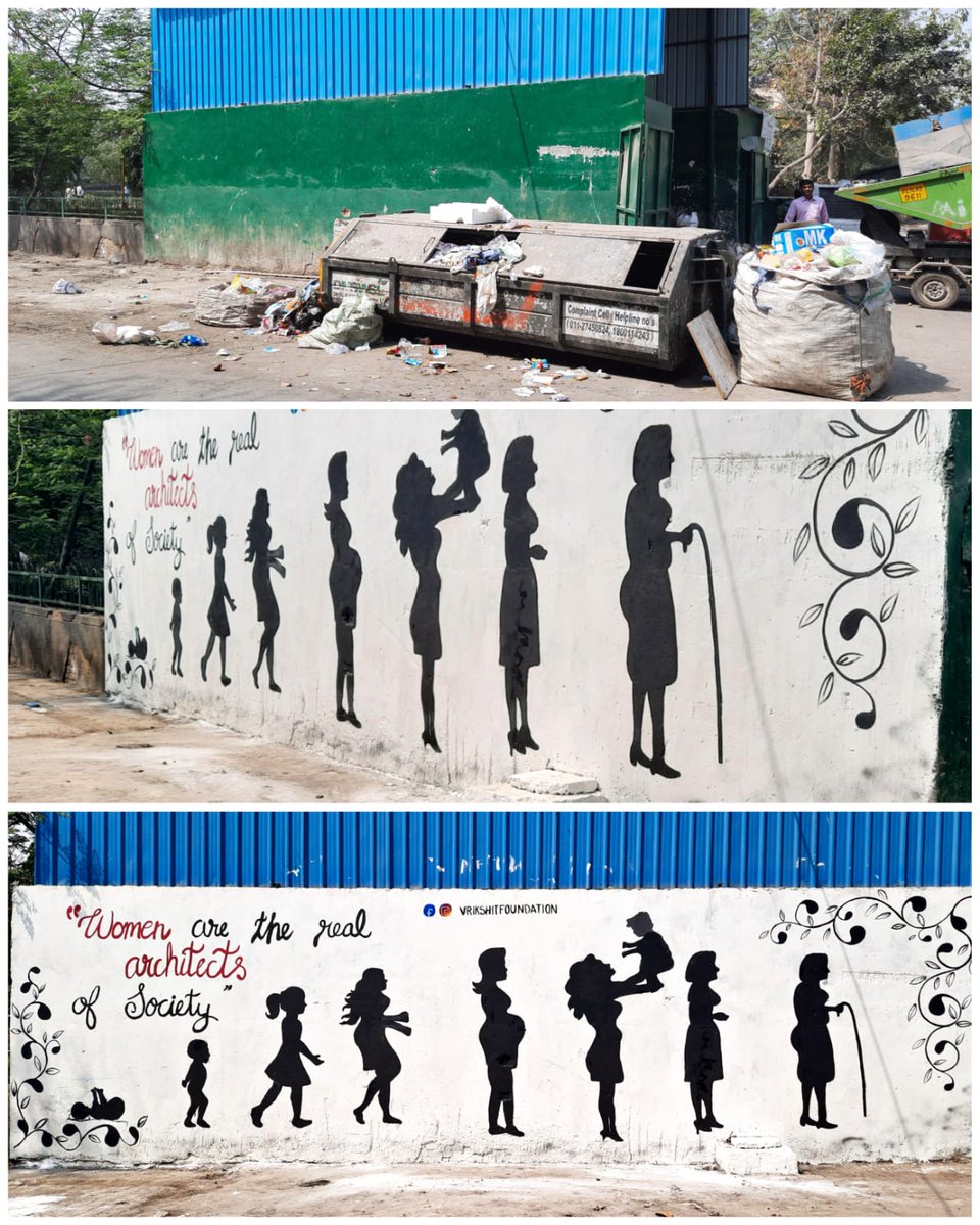shankarVrikshit's tweet photo. It takes a lot of time,effort and hardwork of volunteers to transform walls like these but then people mindlessly post/draw/put hoarding on them putting everything in vain 😭💔? https://t.co/UdWgpEE2UC