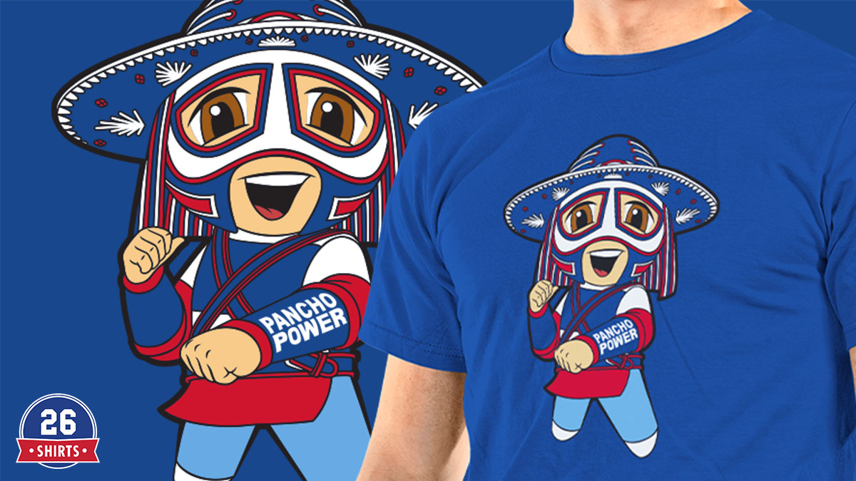 26shirts's tweet photo. "Pancho Packs" is back for a limited time! In honor of our friend Ezra Castro, ever sale supports @PCAWNY: https://t.co/aFzKNxxfzO #BillsMafia https://t.co/g7tEbAoHsc