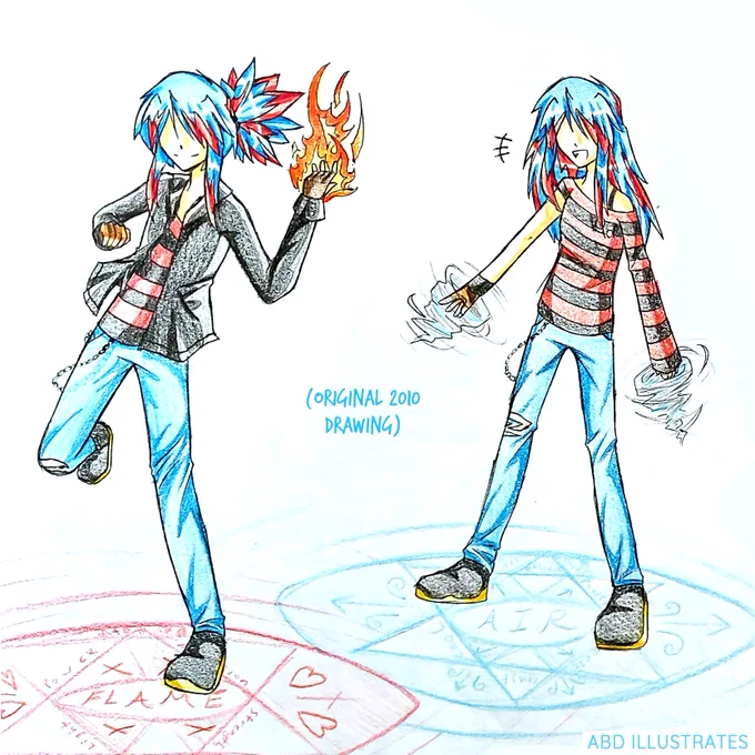 ❤️ Finished art from this week's video! 💙

It's always fun to revisit old character designs, and this one was especially overdue for a rework! (You can check out the full process over YouTube for some tips, tricks and tool recommendations 👀👌🏻) 

▶ Link: https://t.co/hYbkyfBBsO 