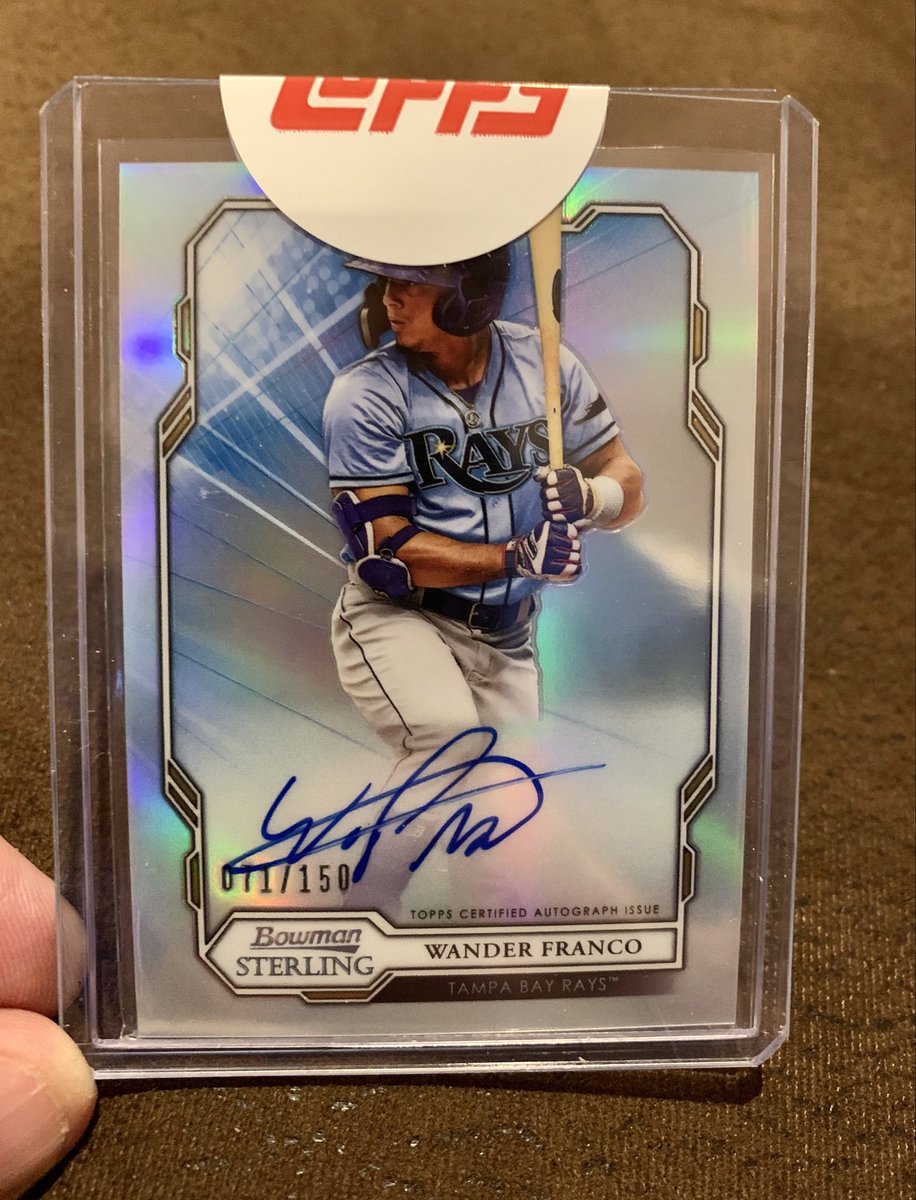 Scotty_Ballgame's tweet photo. @yanxchick Toss up for me since I sold my 2019 Bowman mega box image variation auto. Probably these two for me. #WandersWorld #RaysUp #thehobby https://t.co/hSVjankN0t