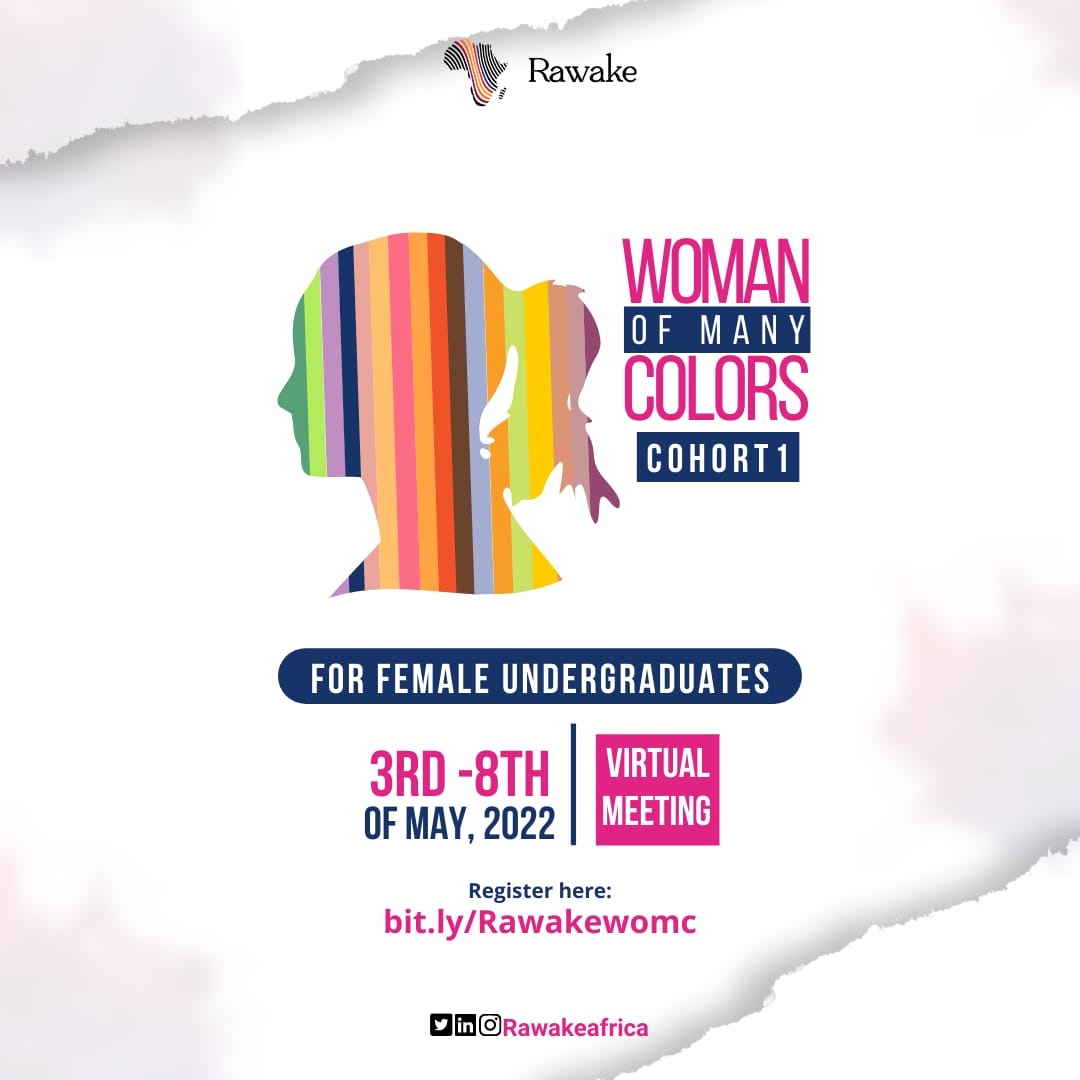 rawakeafrica's tweet photo. If you're a female undergraduate, you need to be a part of this! 

We'll be talking about matters around spirituality, empowerment, mental health, optimizing the ASUU strike period and strategic living as a young woman.

Our faculty of speakers are industry leaders. https://t.co/AHyCXwEHxP